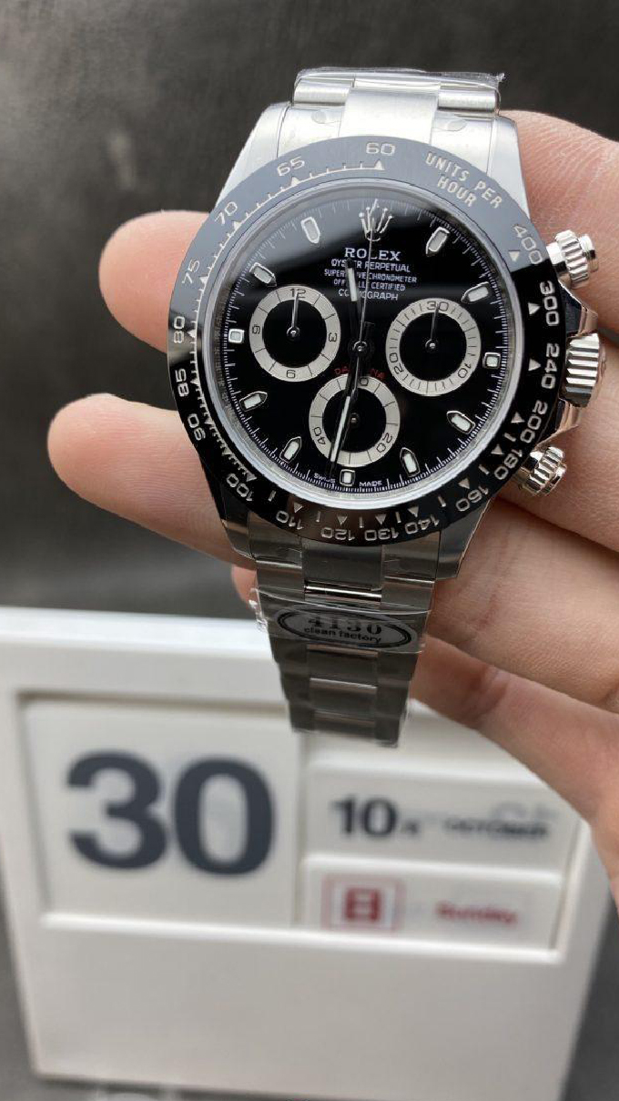 Daytona 116500 Clean 11 Best Edition 904L SS Case and Bracelet Black Dial SA4130 V2 Daytona 116500 Clean 11 Best Edition 904L SS Case and Bracelet Black Dial SA4130 V2