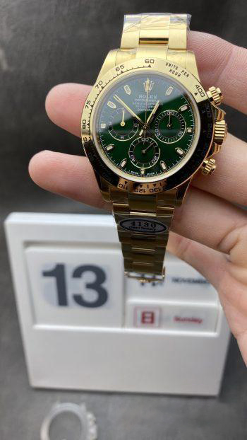 Daytona 116508 Clean 11 Best Edition Green Dial on YG Bracelet SA4130 V2