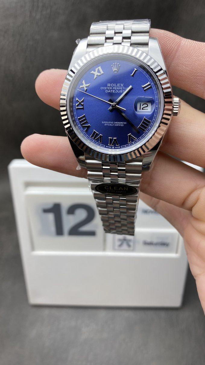 Clean Factory Datejust CF Datejust 126334 41mm Azzurro Blue Dial Roma Markers Jubilee Bracelet 904L Oystersteel DD3235 Movement Clean Factory Datejust CF Datejust 126334 41mm Azzurro Blue Dial Roma Markers Jubilee Bracelet 904L Oystersteel DD3235 Movement