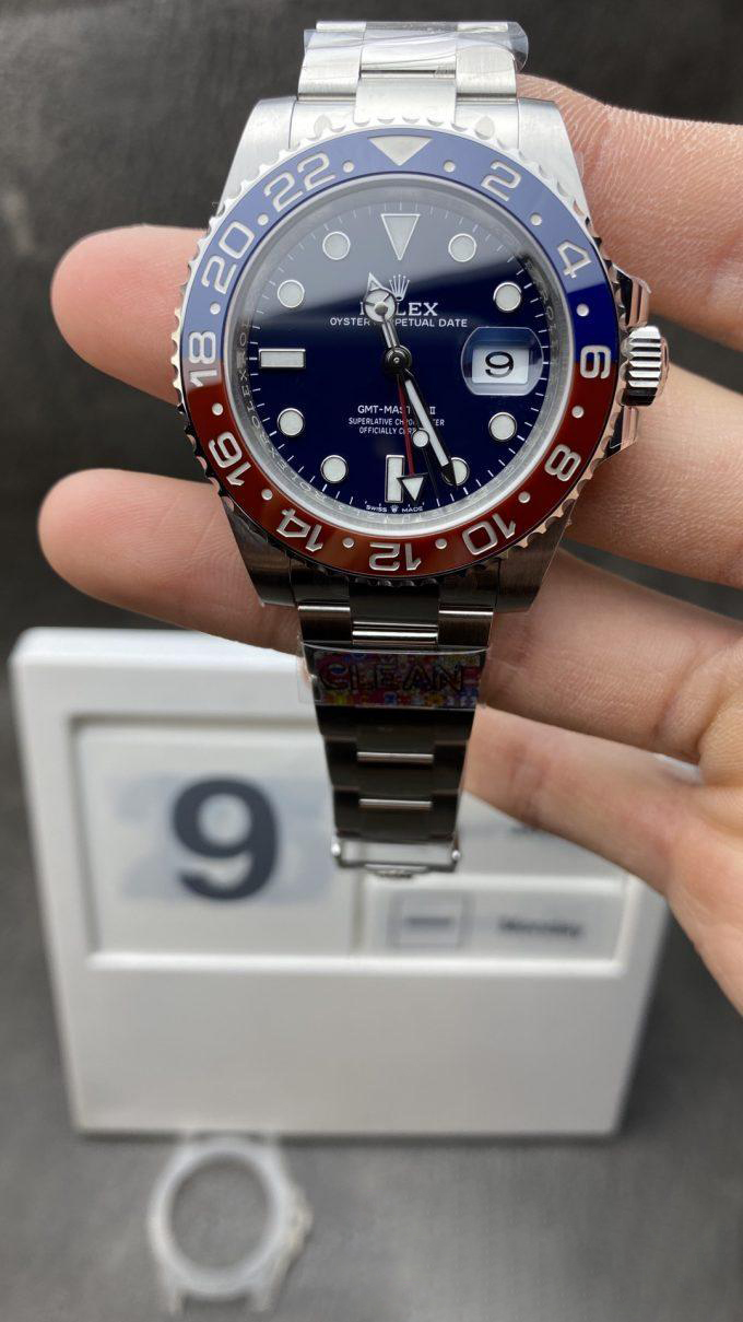 Clean Factory Rolex CF GMT Master II 126719BLRO Midnight Blue Dial Red Blue Ceramic Bezel 904L Oystersteel Oyster Bracelet SA3285 Movement 01 Clean Factory Rolex CF GMT Master II 126719BLRO Midnight Blue Dial Red Blue Ceramic Bezel 904L Oystersteel Oyster Bracelet SA3285 Movement 01
