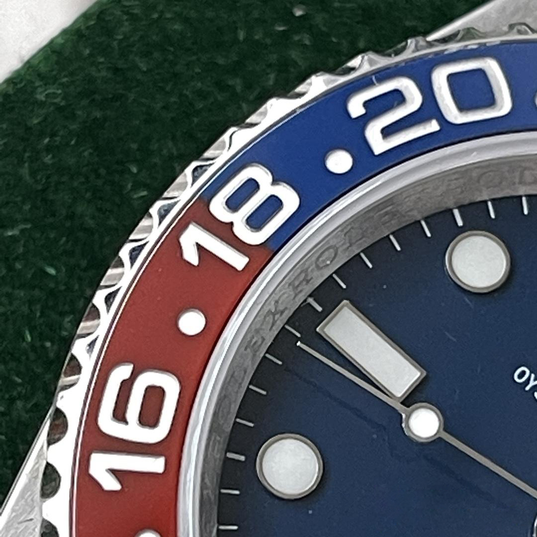 Clean Factory Rolex CF GMT Master II 126719BLRO Midnight Blue Dial Red Blue Ceramic Bezel 904L Oystersteel Oyster Bracelet SA3285 Movement 08