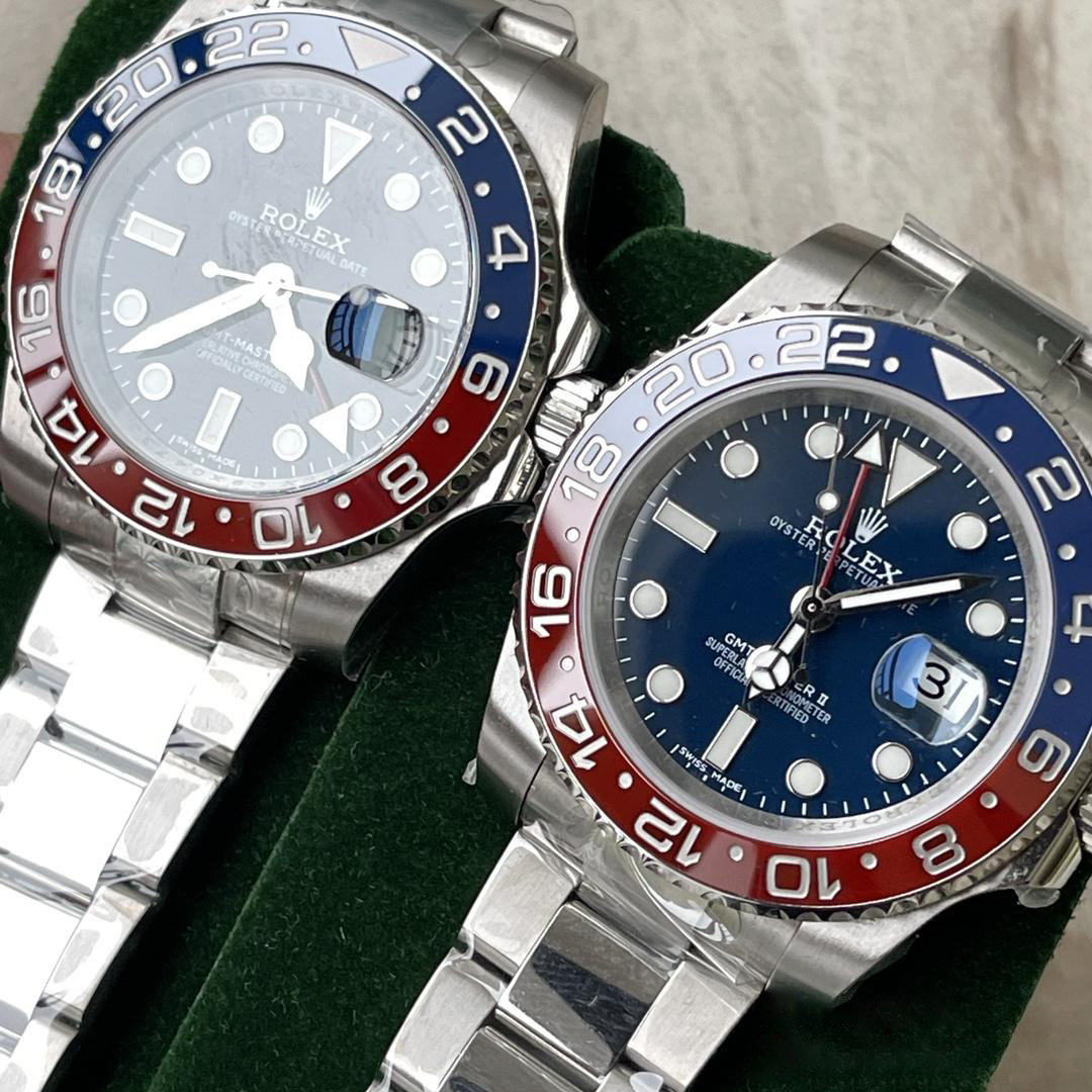 Clean Factory Rolex CF GMT Master II 126719BLRO Midnight Blue Dial Red Blue Ceramic Bezel 904L Oystersteel Oyster Bracelet SA3285 Movement 11