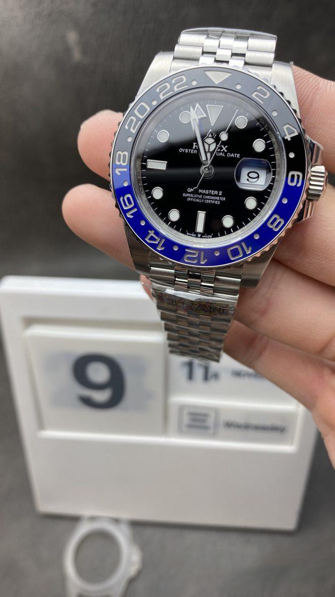 Clean Factory Watch Store Rolex Batgirl GMT Master II 126710BLNR Black Dial Blue Black Ceramic Bezel 904L Steel Jubilee Bracelet SA3285 Movement Clean Factory Watch Store Rolex Batgirl GMT Master II 126710BLNR Black Dial Blue Black Ceramic Bezel 904L Steel Jubilee Bracelet SA3285 Movement