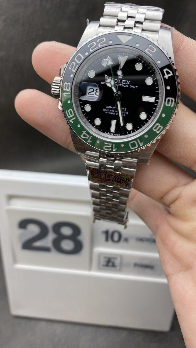 Clean Watch Offical Store CF Rolex Sprite GMT-Master II 126720VTNR Black Dial Green & Black Ceramic Bezel 904L Oystersteel Jubilee Bracelt SA3285 Movement Clean Watch Offical Store CF Rolex Sprite GMT-Master II 126720VTNR Black Dial Green & Black Ceramic Bezel 904L Oystersteel Jubilee Bracelt SA3285 Movement
