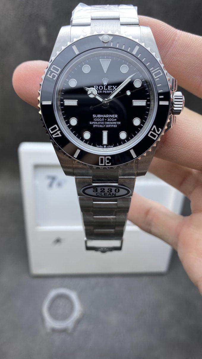 Clean Factory Submariner No Date 124060 41mm Black Dial 904L Steel CF Rolex Sub No Date Super Clone 3230 Movement Clean Factory Submariner No Date 124060 41mm Black Dial 904L Steel CF Rolex Sub No Date Super Clone 3230 Movement