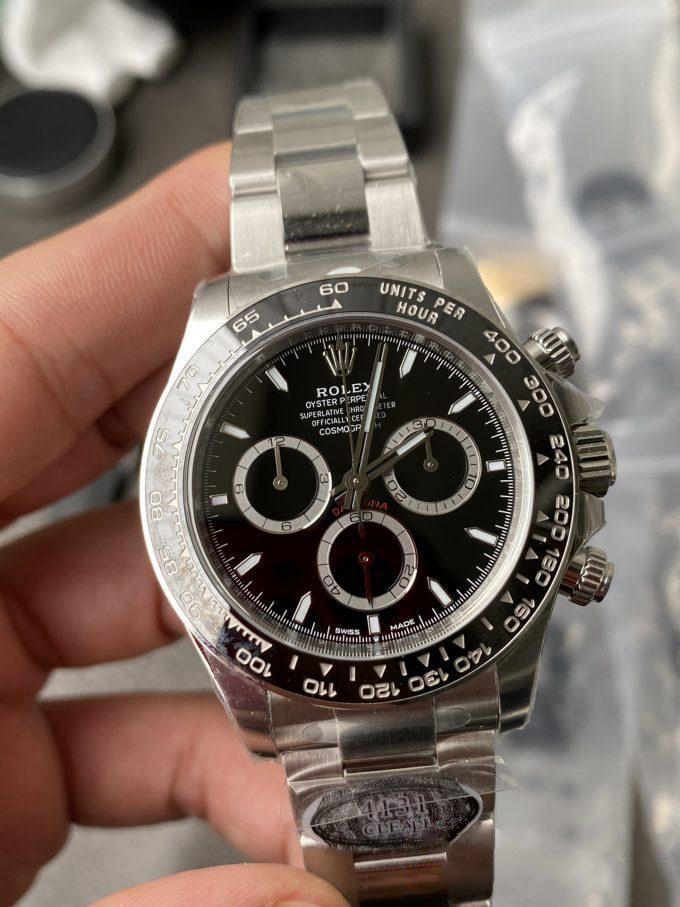 Clean Factory Watch CF Watches Rolex Daytona 126500LN Black Dial Black Cerachrom Bezel 904L Oystersteel SH4131 Movement 01 Clean Factory Watch CF Watches Rolex Daytona 126500LN Black Dial Black Cerachrom Bezel 904L Oystersteel SH4131 Movement 01