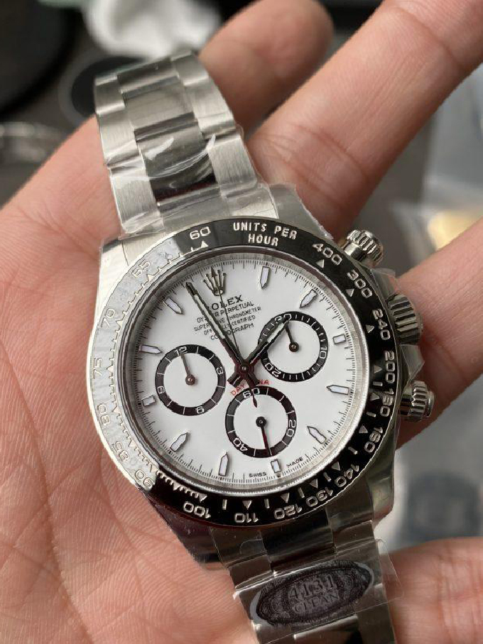 Clean Factory Watch Rolex Daytona Panda 126500LN White Dial Black Cerachrom Bezel 904L Oystersteel SH4131 Movement 04 Clean Factory Watch Rolex Daytona Panda 126500LN White Dial Black Cerachrom Bezel 904L Oystersteel SH4131 Movement 04
