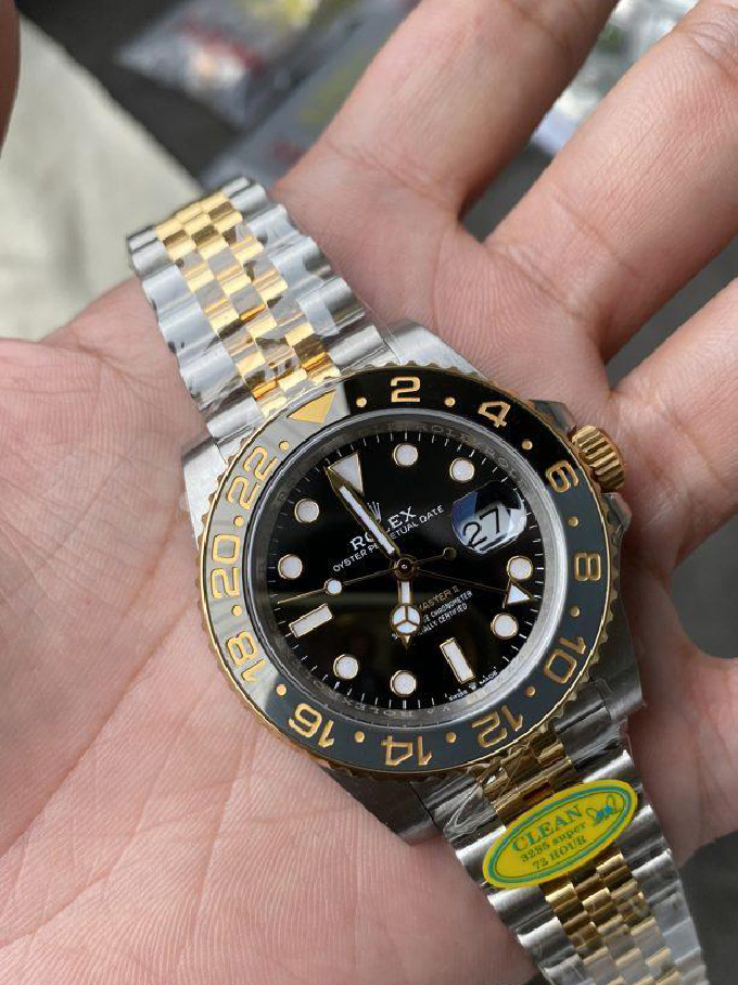 Clean Factory GMT Master II 126713GRNR Oystersteel and Yellow Gold Black and Grey Bezel Black Dial Jubilee Bracelet DD3285 Movement 02 Clean Factory GMT Master II 126713GRNR Oystersteel and Yellow Gold Black and Grey Bezel Black Dial Jubilee Bracelet DD3285 Movement 02