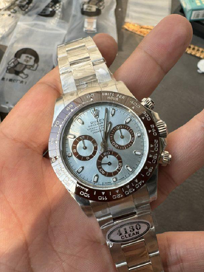 Clean Factory Watch Rolex Daytona 116506 Ice Blue Dial Stick Markers 904L Steel Case Bracelet DD4130 Movement 01 Clean Factory Watch Rolex Daytona 116506 Ice Blue Dial Stick Markers 904L Steel Case Bracelet DD4130 Movement 01