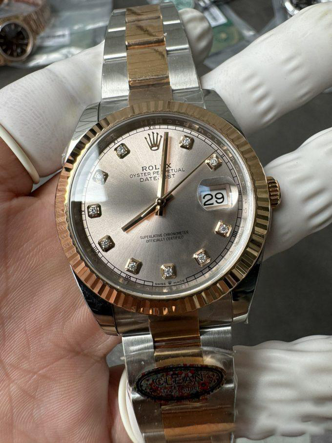 Clean Factory DateJust 41mm 126333 Champagne Dial with Diamond Markers Two Tone Bracelet VR3235 03 Clean Factory DateJust 41mm 126333 Champagne Dial with Diamond Markers Two Tone Bracelet VR3235 03