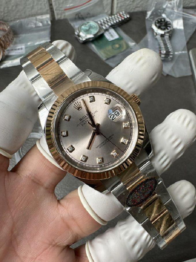 Clean Factory DateJust 41mm 126333 Champagne Dial with Diamond Markers Two Tone Bracelet VR3235 05 Clean Factory DateJust 41mm 126333 Champagne Dial with Diamond Markers Two Tone Bracelet VR3235 05