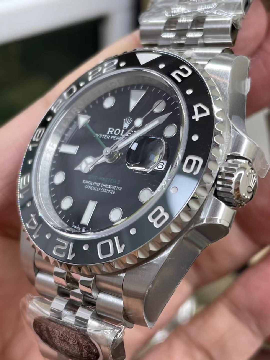 Clean Factory GMT Master II 126710GRNR Black Gray Ceramic Bezel 904L Oystersteel Jubilee Strap DD3285 Movement 04 Clean Factory GMT Master II 126710GRNR Black Gray Ceramic Bezel 904L Oystersteel Jubilee Strap DD3285 Movement 04