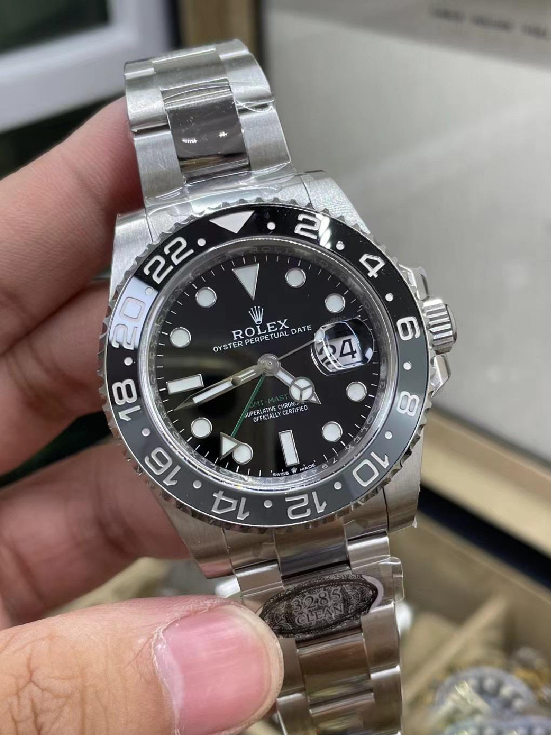 Clean Factory GMT Master II 126710GRNR Black Gray Ceramic Bezel 904L Oystersteel Oyster Strap DD3285 Movement 01 Clean Factory GMT Master II 126710GRNR Black Gray Ceramic Bezel 904L Oystersteel Oyster Strap DD3285 Movement 01