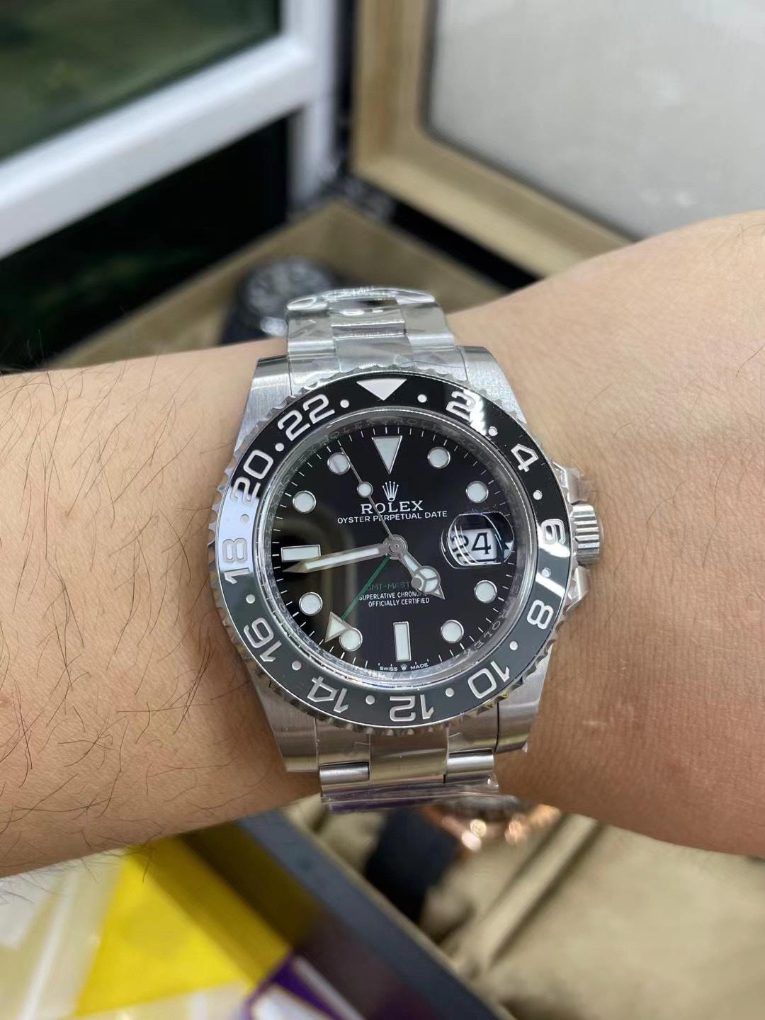 Clean Factory GMT Master II 126710GRNR Black Gray Ceramic Bezel 904L Oystersteel Oyster Strap DD3285 Movement 08 Clean Factory GMT Master II 126710GRNR Black Gray Ceramic Bezel 904L Oystersteel Oyster Strap DD3285 Movement 08