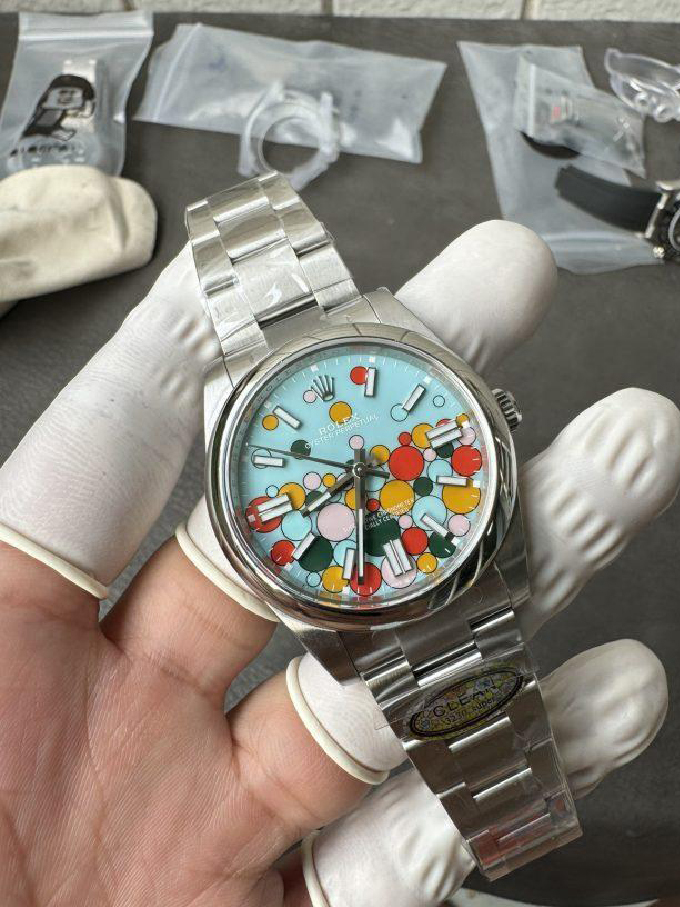 Clean Factory Oyster Perpetual 124300 CF OP Watch 41mm 904L Steel Celebration Dial VR3230 01 Clean Factory Oyster Perpetual 124300 CF OP Watch 41mm 904L Steel Celebration Dial VR3230 01