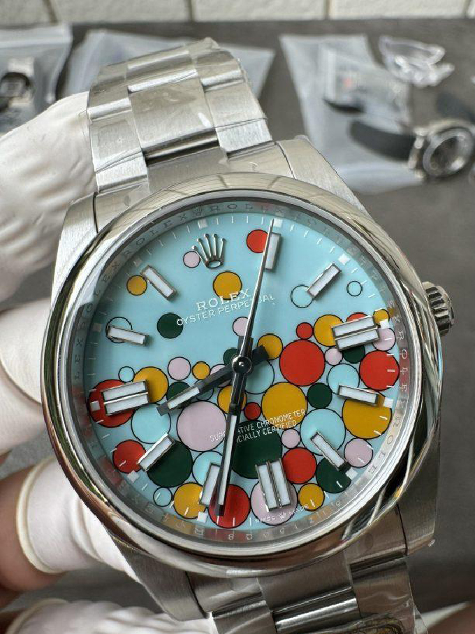 Clean Factory Oyster Perpetual 124300 CF OP Watch 41mm 904L Steel Celebration Dial VR3230 04 Clean Factory Oyster Perpetual 124300 CF OP Watch 41mm 904L Steel Celebration Dial VR3230 04