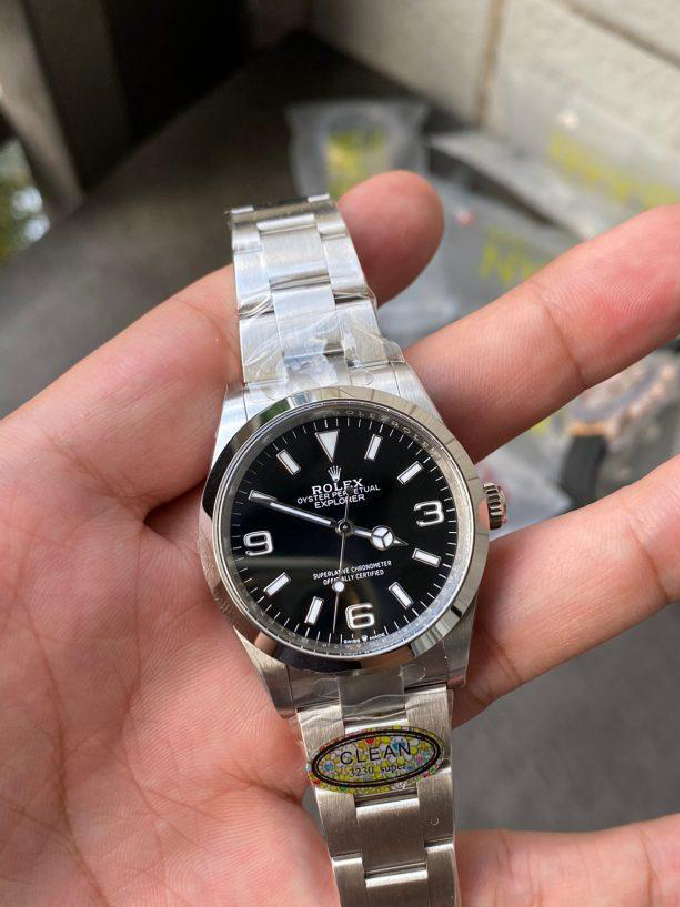 Clean Factory Rolex Explorer 124270 36mm Black Dial 904L Steel Case Oyster Bracelet VR3230 Movement 01 Clean Factory Rolex Explorer 124270 36mm Black Dial 904L Steel Case Oyster Bracelet VR3230 Movement 01
