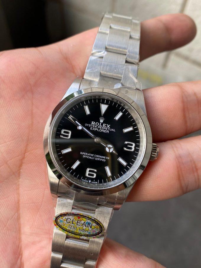 Clean Factory Rolex Explorer 124270 36mm Black Dial 904L Steel Case Oyster Bracelet VR3230 Movement 04 Clean Factory Rolex Explorer 124270 36mm Black Dial 904L Steel Case Oyster Bracelet VR3230 Movement 04