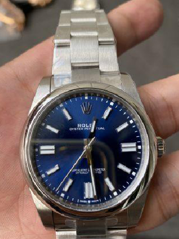 Clean Factory Rolex Oyster Perpetual 124300 Blue Dial 41mm CF OP 904L OysterSteel Case Bracelet VR3230 Movement 02