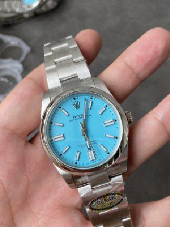 Clean Factory Rolex Oyster Perpetual 124300 CF OP 41mm 904L Steel Tiffany Blue Dial VR3230 Movement 01