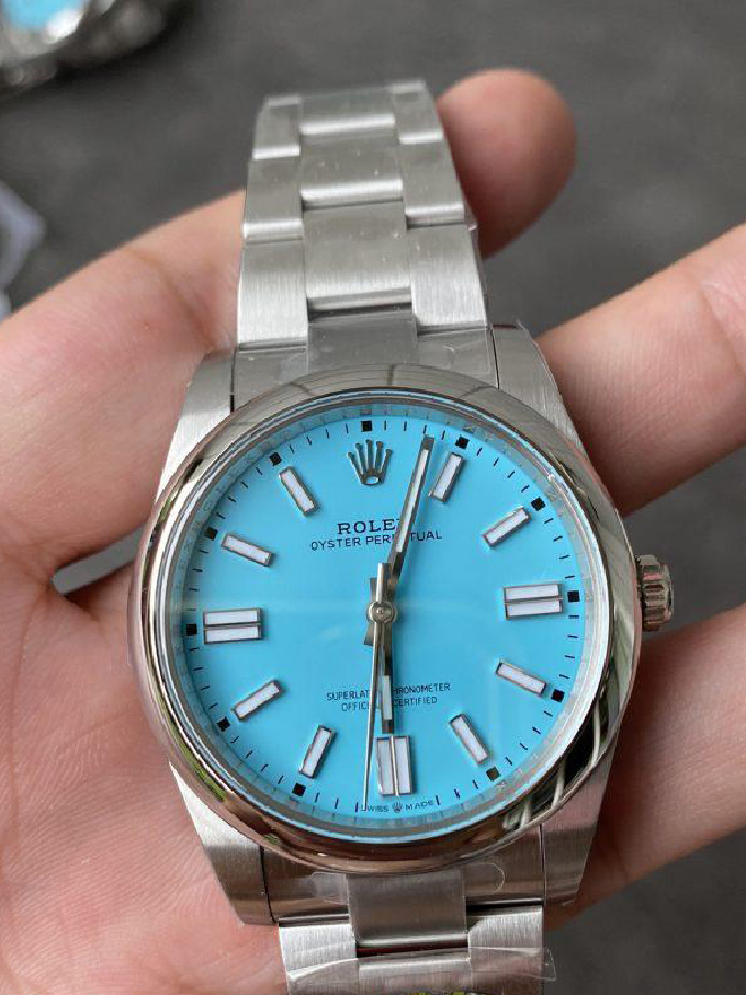 Clean Factory Rolex Oyster Perpetual 124300 CF OP 41mm 904L Steel Tiffany Blue Dial VR3230 Movement 02 Clean Factory Rolex Oyster Perpetual 124300 CF OP 41mm 904L Steel Tiffany Blue Dial VR3230 Movement 02