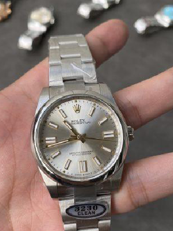 Clean Factory Rolex Oyster Perpetual 124300 CP OP 41mm Silver Dial 904L Steel VR3230 Movement 01