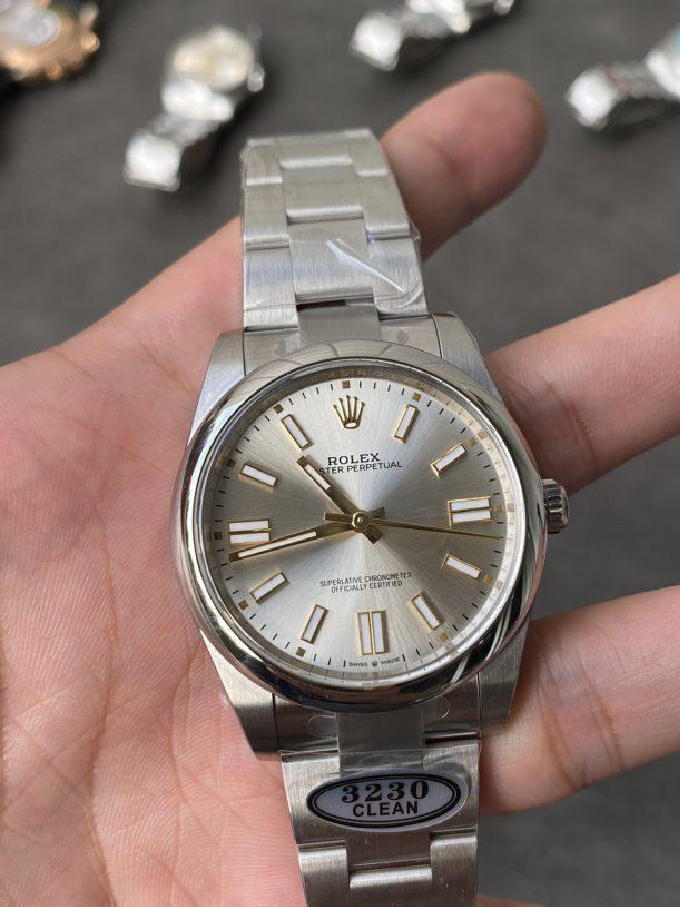 Clean Factory Rolex Oyster Perpetual 124300 CP OP 41mm Silver Dial 904L Steel VR3230 Movement 01 Clean Factory Rolex Oyster Perpetual 124300 CP OP 41mm Silver Dial 904L Steel VR3230 Movement 01