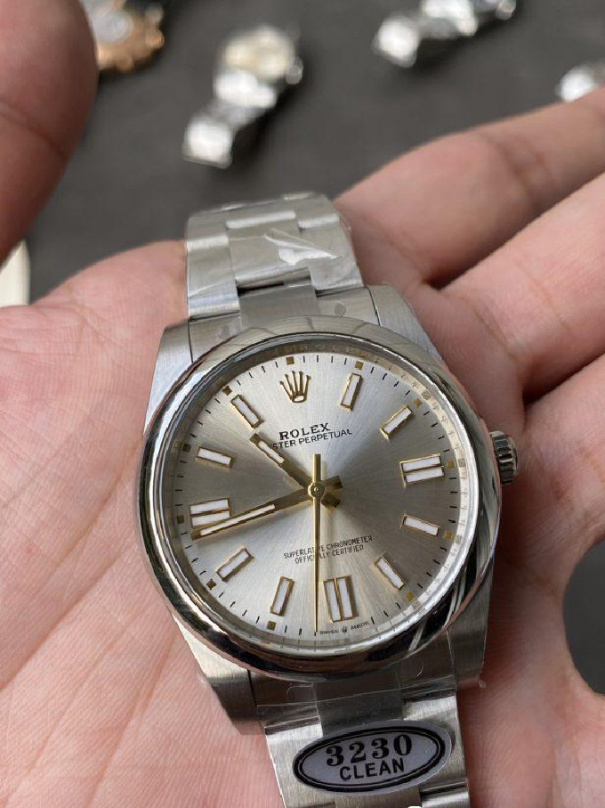 Clean Factory Rolex Oyster Perpetual 124300 CP OP 41mm Silver Dial 904L Steel VR3230 Movement 03 Clean Factory Rolex Oyster Perpetual 124300 CP OP 41mm Silver Dial 904L Steel VR3230 Movement 03