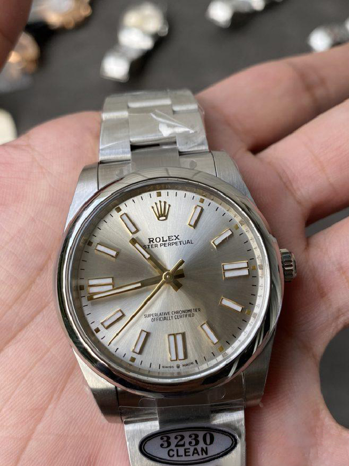 Clean Factory Rolex Oyster Perpetual 124300 CP OP 41mm Silver Dial 904L Steel VR3230 Movement 04 Clean Factory Rolex Oyster Perpetual 124300 CP OP 41mm Silver Dial 904L Steel VR3230 Movement 04