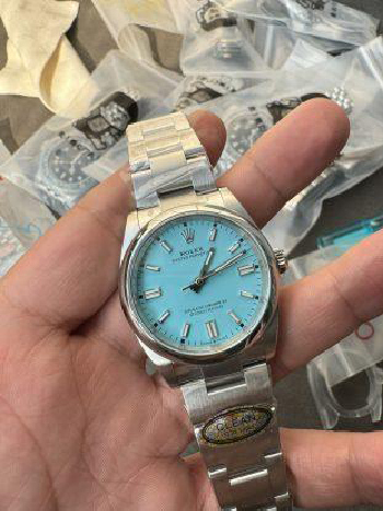 Clean Factory Rolex Oyster Perpetual 126000 36mm Tiffany Blue Dial 904L Steel VR3230 CF OP 01