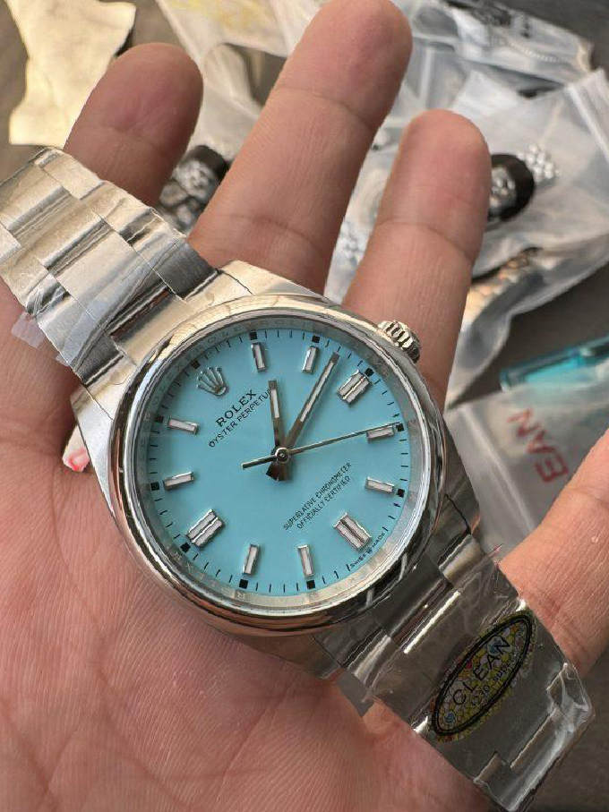 Clean Factory Rolex Oyster Perpetual 126000 36mm Tiffany Blue Dial 904L Steel VR3230 CF OP 04 Clean Factory Rolex Oyster Perpetual 126000 36mm Tiffany Blue Dial 904L Steel VR3230 CF OP 04