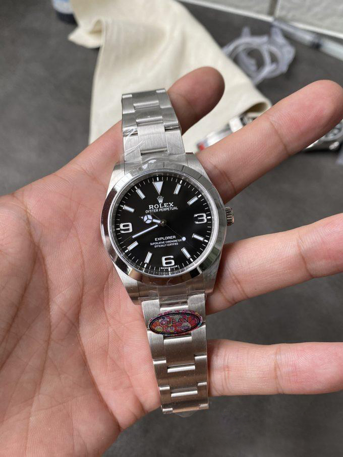 Clean Factory Watch Rolex Explorer 214270 39mm Black Dial 904L OysterSteel Case Oyster Bracelet VR3132 Movement 01 Clean Factory Watch Rolex Explorer 214270 39mm Black Dial 904L OysterSteel Case Oyster Bracelet VR3132 Movement 01