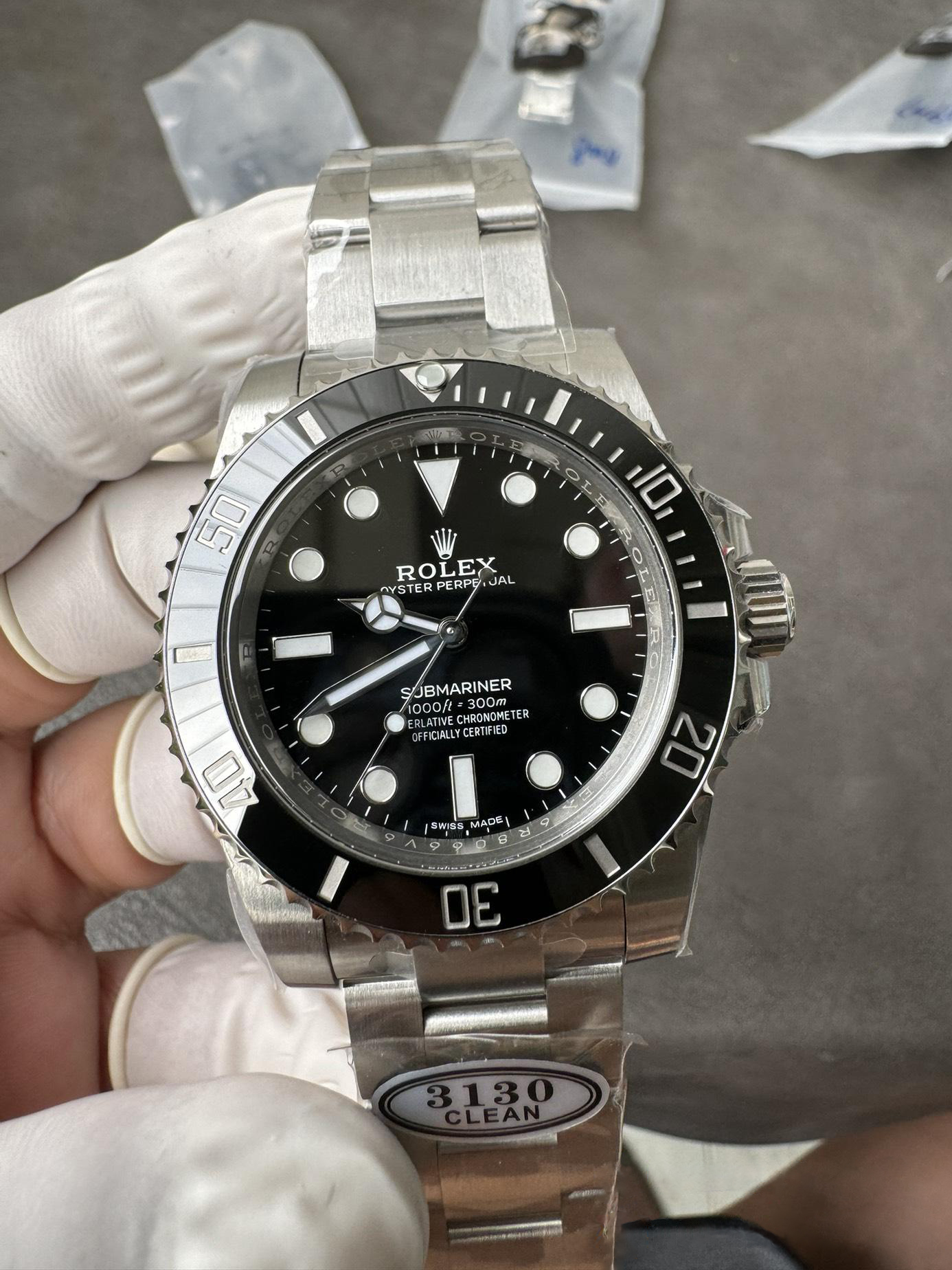 Clean Factory Watch Submariner 114060 No Date Black Ceramic Black Dial 904L Steel VR3130 Movement 02