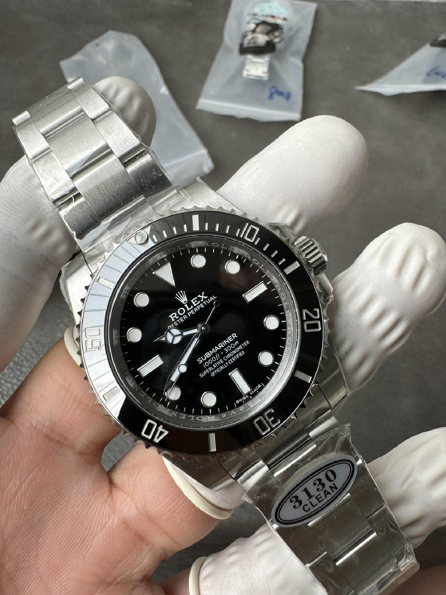 Clean Factory Watch Submariner 114060 No Date Black Ceramic Black Dial 904L Steel VR3130 Movement 03