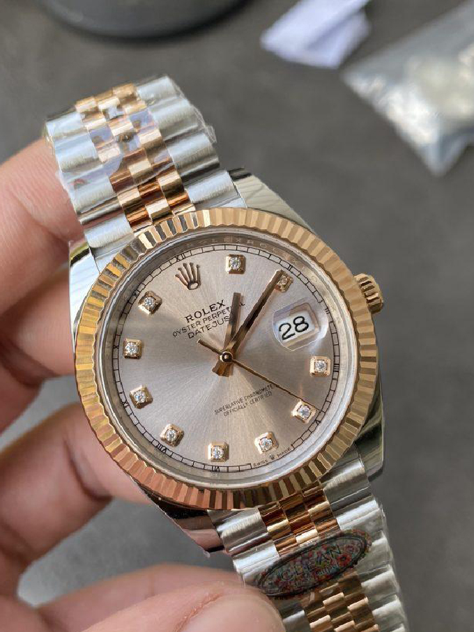 Clean Factory Watches DateJust 41mm 126331 0008 Rose Gold Sundust Diamond Set Dial Jubilee Bracelet 3235 Movement 04 Clean Factory Watches DateJust 41mm 126331 0008 Rose Gold Sundust Diamond Set Dial Jubilee Bracelet 3235 Movement 04