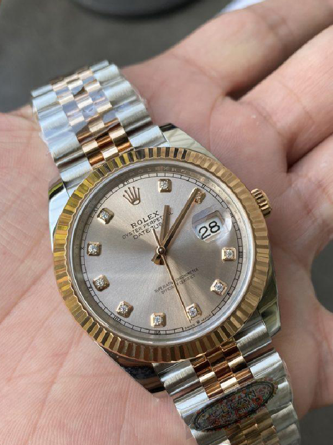 Clean Factory Watches DateJust 41mm 126331 0008 Rose Gold Sundust Diamond Set Dial Jubilee Bracelet 3235 Movement 05 Clean Factory Watches DateJust 41mm 126331 0008 Rose Gold Sundust Diamond Set Dial Jubilee Bracelet 3235 Movement 05