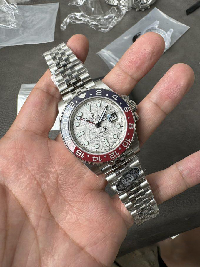 Clean Factory Watches GMT Master II 126719 BLRO Blue Red Ceramic Bezel Meteorite Dial Deep Sapphire Crystal DD3285 01 Clean Factory Watches GMT Master II 126719 BLRO Blue Red Ceramic Bezel Meteorite Dial Deep Sapphire Crystal DD3285 01