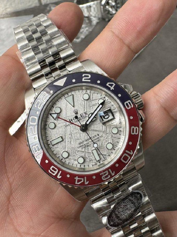 Clean Factory Watches GMT Master II 126719 BLRO Blue Red Ceramic Bezel Meteorite Dial Deep Sapphire Crystal DD3285 04 Clean Factory Watches GMT Master II 126719 BLRO Blue Red Ceramic Bezel Meteorite Dial Deep Sapphire Crystal DD3285 04