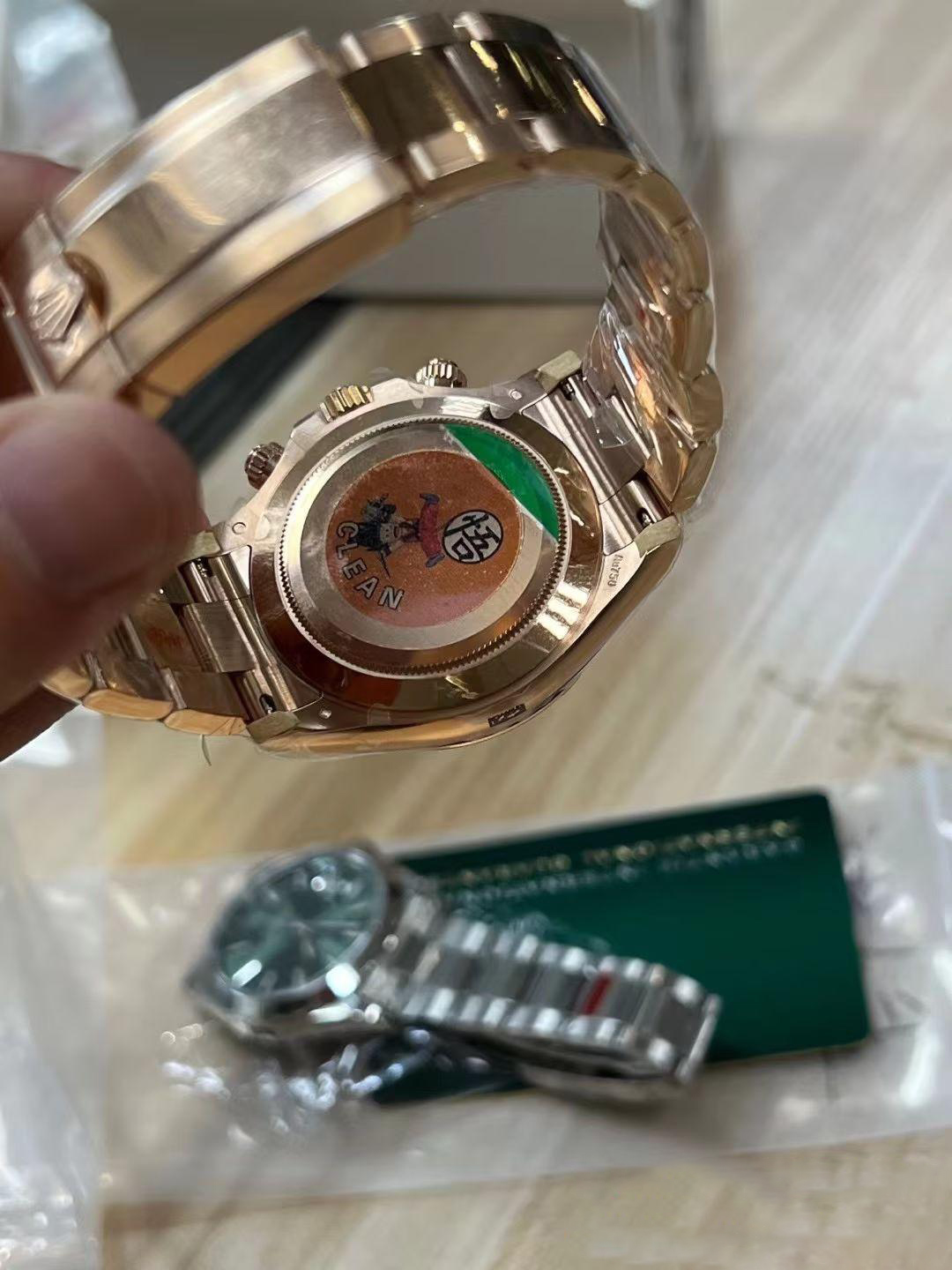 Clean Factory Daytona 116505 Rose Gold Case Bracelet Silver Dail Black Chrono Dial DD4130 Superclone Movement 05 Clean Factory Daytona 116505 Rose Gold Case Bracelet Silver Dail Black Chrono Dial DD4130 Superclone Movement 05