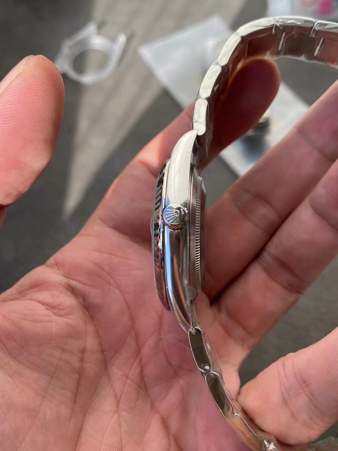 Clean Factory Rolex DateJust 41 126334 0031 Bright Blue Fluted Motif Dial on Oyster Bracelet Superclone 3235 Movement 05 Clean Factory Rolex DateJust 41 126334 0031 Bright Blue Fluted Motif Dial on Oyster Bracelet Superclone 3235 Movement 05