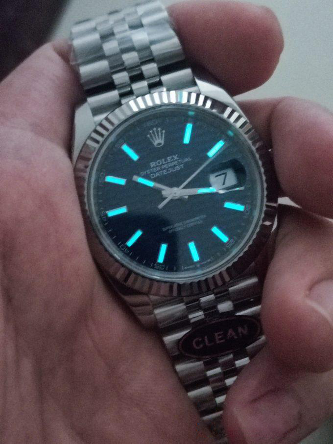 Clean Factory Rolex DateJust 41 126334 Bright Blue Fluted Motif Dial on Jubilee Bracelet Superclone 3235 Movement 05 Clean Factory Rolex DateJust 41 126334 Bright Blue Fluted Motif Dial on Jubilee Bracelet Superclone 3235 Movement 05