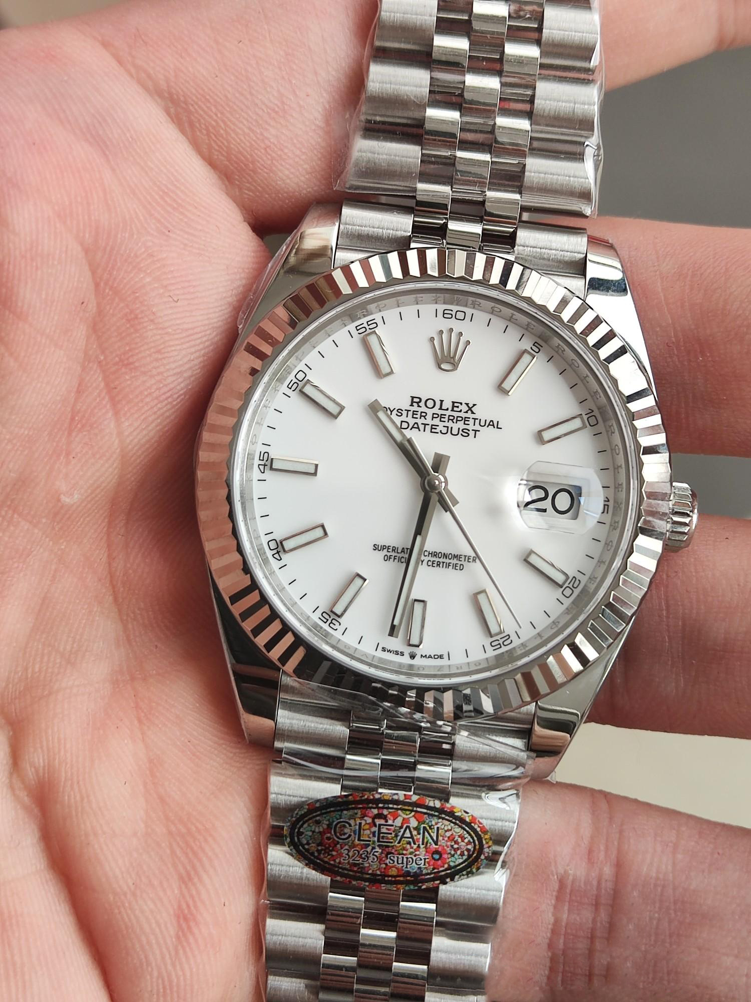 Clean Factory Rolex Datejust 41mm 126334 0010 White Dial 904L Steel Case Jubilee Bracelet DD3235 Movement 03 Clean Factory Rolex Datejust 41mm 126334 0010 White Dial 904L Steel Case Jubilee Bracelet DD3235 Movement 03
