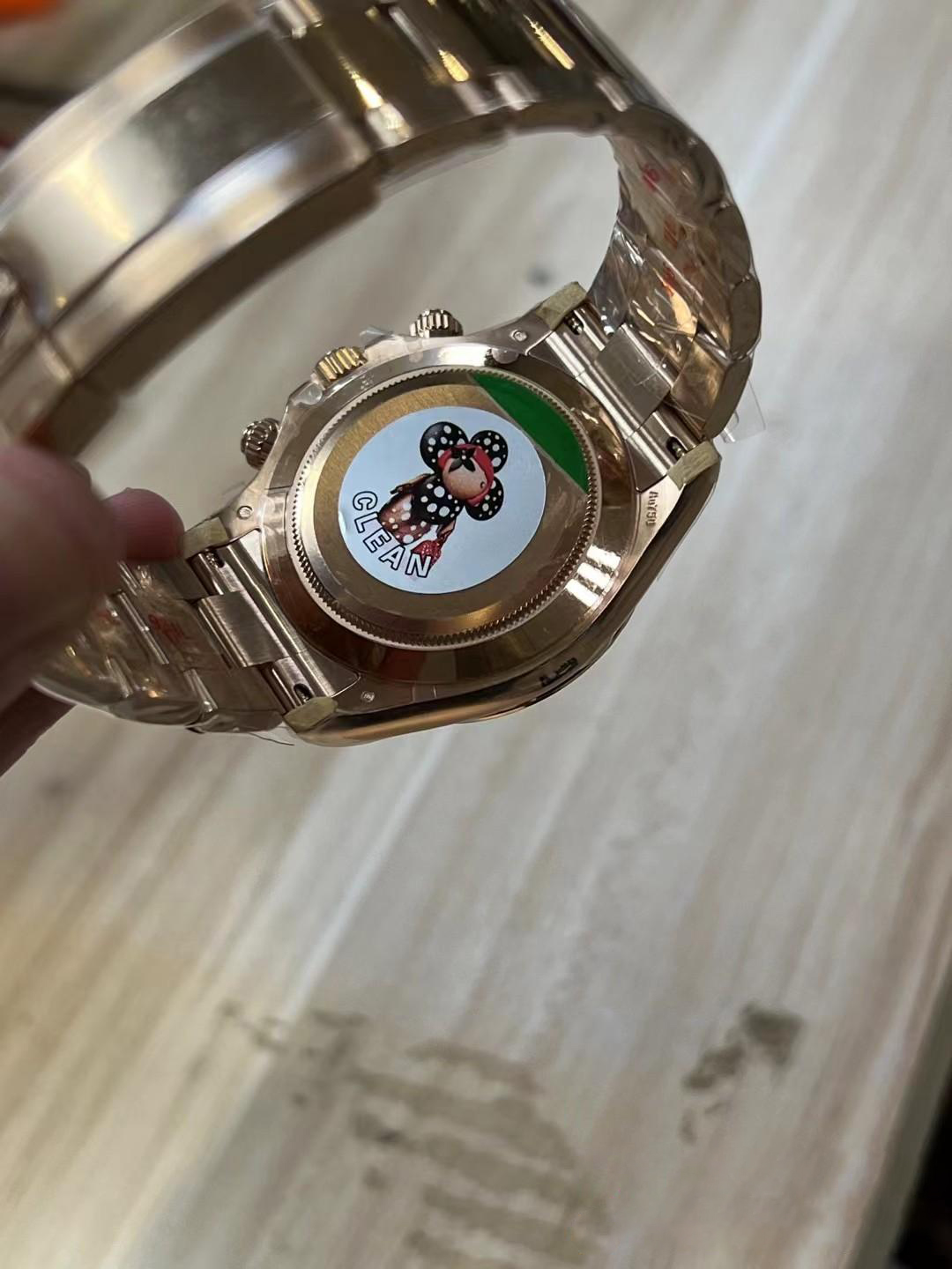 Clean Factory Rolex Daytona 116505 Full Rose Gold Case Bracelet Rose Gold Dial with Diamonds Markers DD4130 Movement 05 Clean Factory Rolex Daytona 116505 Full Rose Gold Case Bracelet Rose Gold Dial with Diamonds Markers DD4130 Movement 05