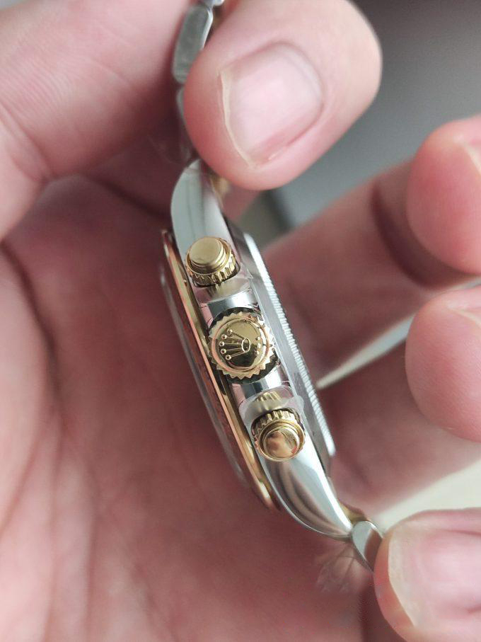 Clean Factory Watch Rolex Daytona 116503 Yellow Gold Steel Two Tone Braclet Champagne Dial Stick Markers 06 Clean Factory Watch Rolex Daytona 116503 Yellow Gold Steel Two Tone Braclet Champagne Dial Stick Markers 06