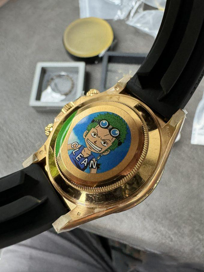 Clean Factory Rolex Daytona Eye Of The Tiger 116588TBR Wrapped 18K Yellow Gold Diamonds Dial Bezel DD4130 Movement 07 Clean Factory Rolex Daytona Eye Of The Tiger 116588TBR Wrapped 18K Yellow Gold Diamonds Dial Bezel DD4130 Movement 07