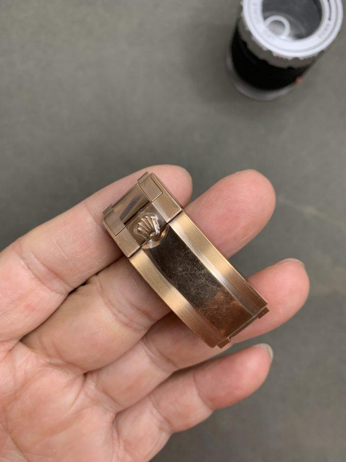 CF Daytona 116515 Rose Gold Case Black Dial with Diamonds Markers on Oysterflex Strap DanDong 4130 Movement 06 CF Daytona 116515 Rose Gold Case Black Dial with Diamonds Markers on Oysterflex Strap DanDong 4130 Movement 06