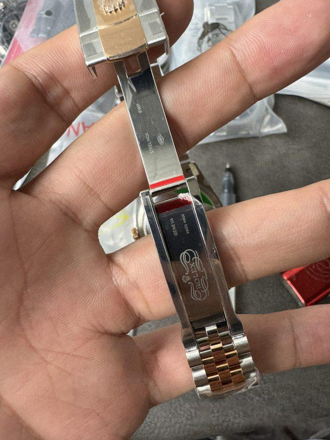 Clean Factory DateJust 36mm 126231 Wimbledon 904L Steel Grey Dial Green Roman Marker Two Tone Jubilee Bracelet SH3235 Movement 09 Clean Factory DateJust 36mm 126231 Wimbledon 904L Steel Grey Dial Green Roman Marker Two Tone Jubilee Bracelet SH3235 Movement 09