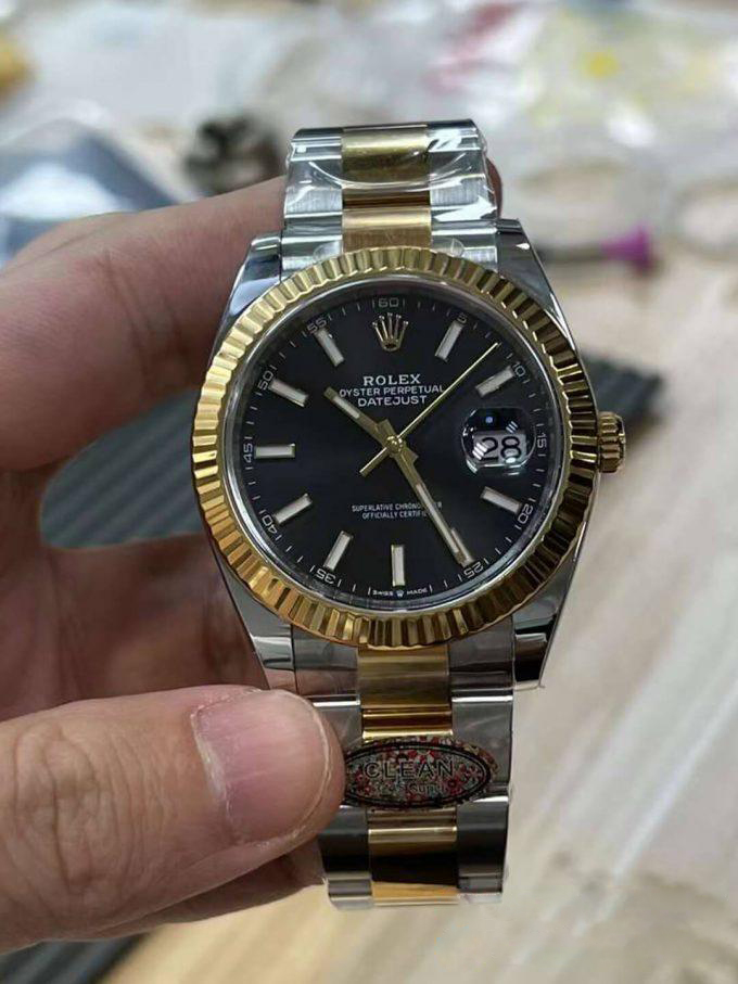 Clean Factory Datejust 41mm 126333 Black Dial Yellow Gold Bezel 904L Steel Two Tone Oyster Bracelet SH3235 Movement 00 Clean Factory Datejust 41mm 126333 Black Dial Yellow Gold Bezel 904L Steel Two Tone Oyster Bracelet SH3235 Movement 00
