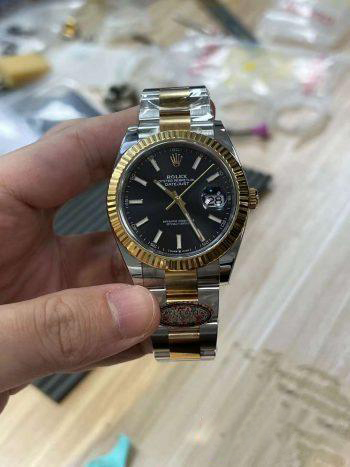 Clean Factory Datejust 41mm 126333 Black Dial Yellow Gold Bezel 904L Steel Two Tone Oyster Bracelet SH3235 Movement 01