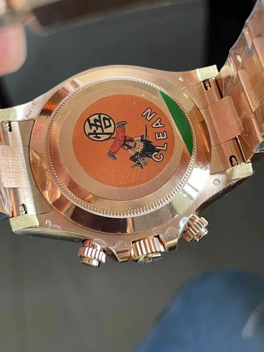 Clean Factory Daytona 116505 0011 Rose Gold Case Bracelet Chocolate Dial with Black Number Markers DD4130 Movement 07 Clean Factory Daytona 116505 0011 Rose Gold Case Bracelet Chocolate Dial with Black Number Markers DD4130 Movement 07